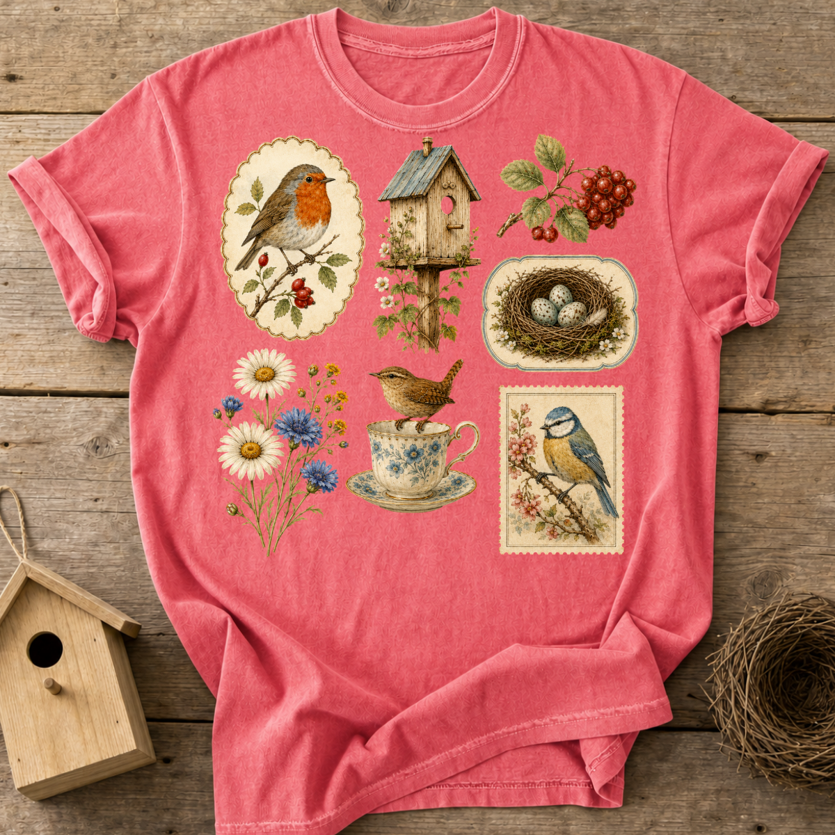 Bird Ephemera T-Shirt