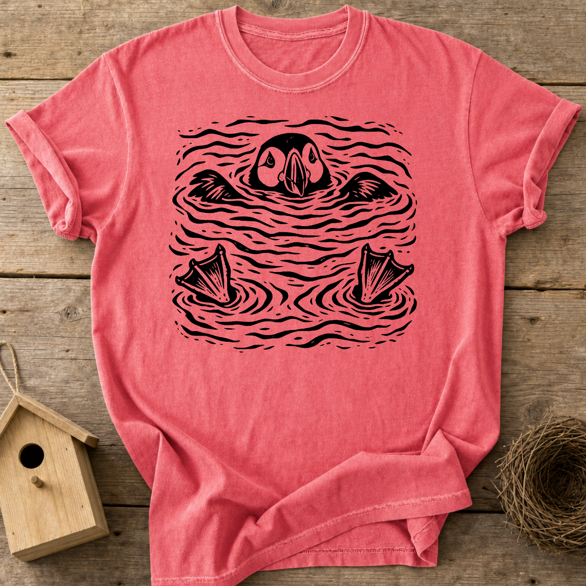 Floating Puffin T-Shirt