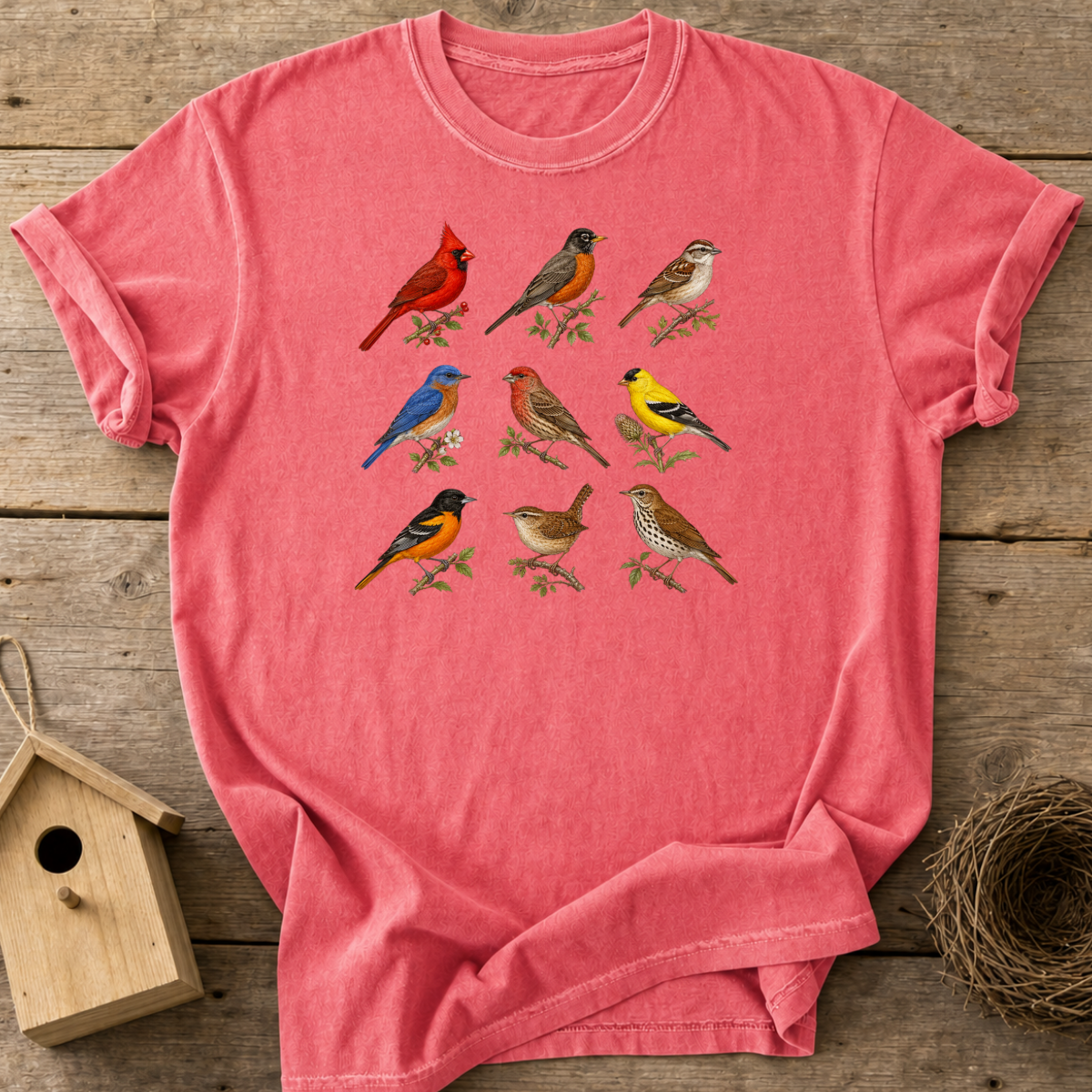 Vintage Bird Chart T-Shirt