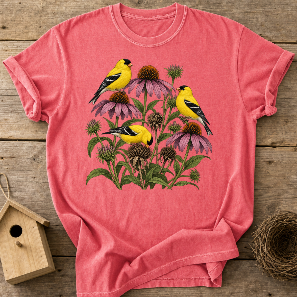 Goldfinch Garden T-Shirt