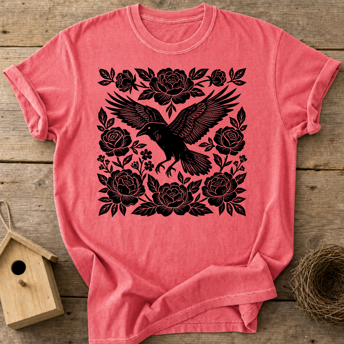 Raven And Roses T-Shirt