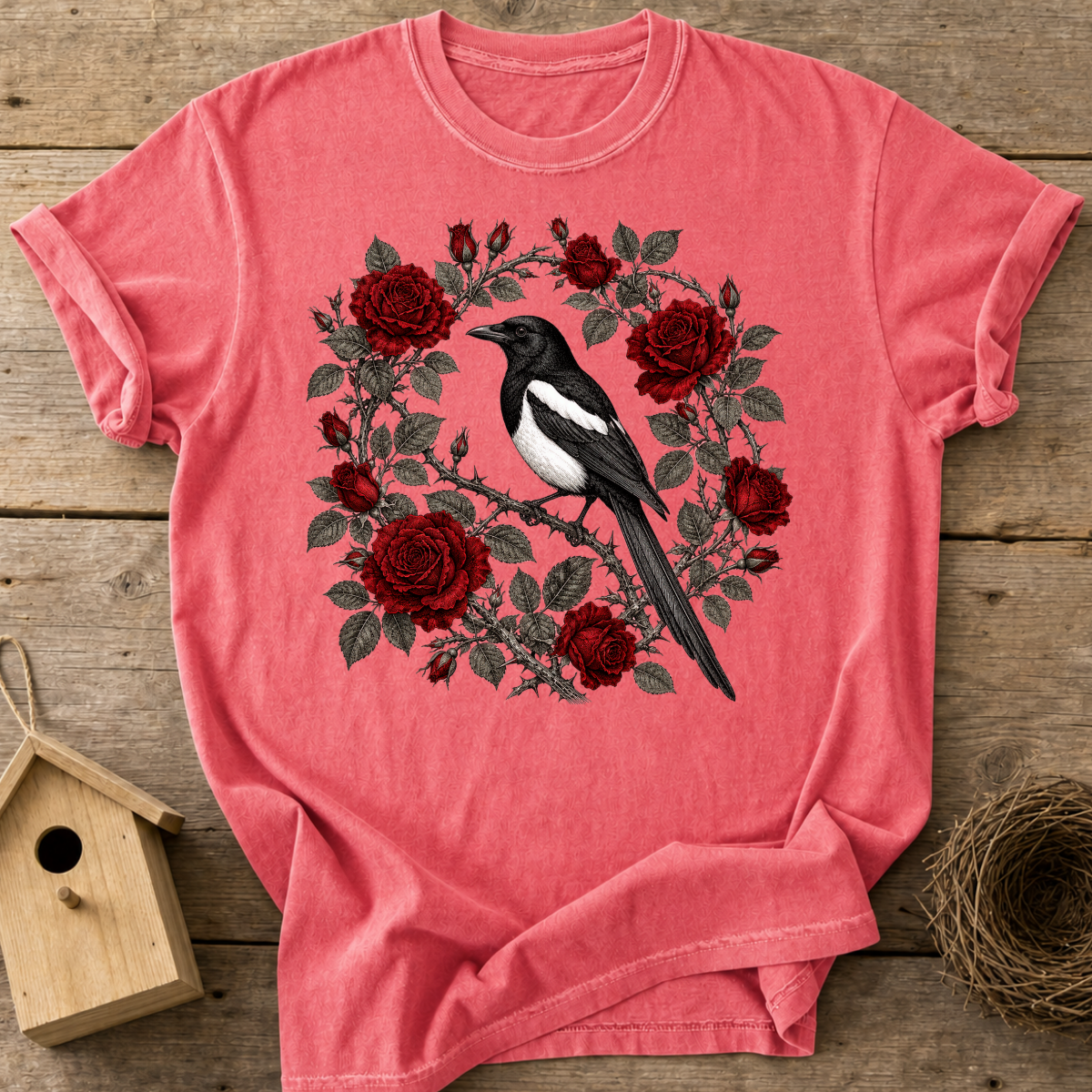 Magpie Roses T-Shirt