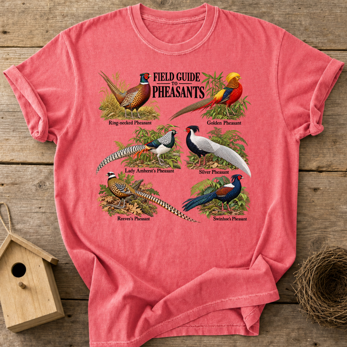 Pheasant Field Guide T-Shirt