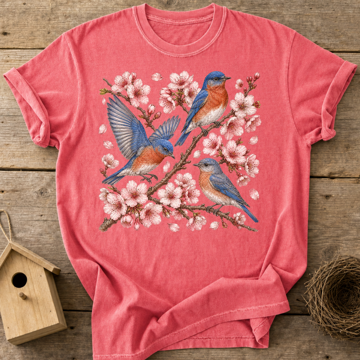 Bluebirds Blossom T-Shirt