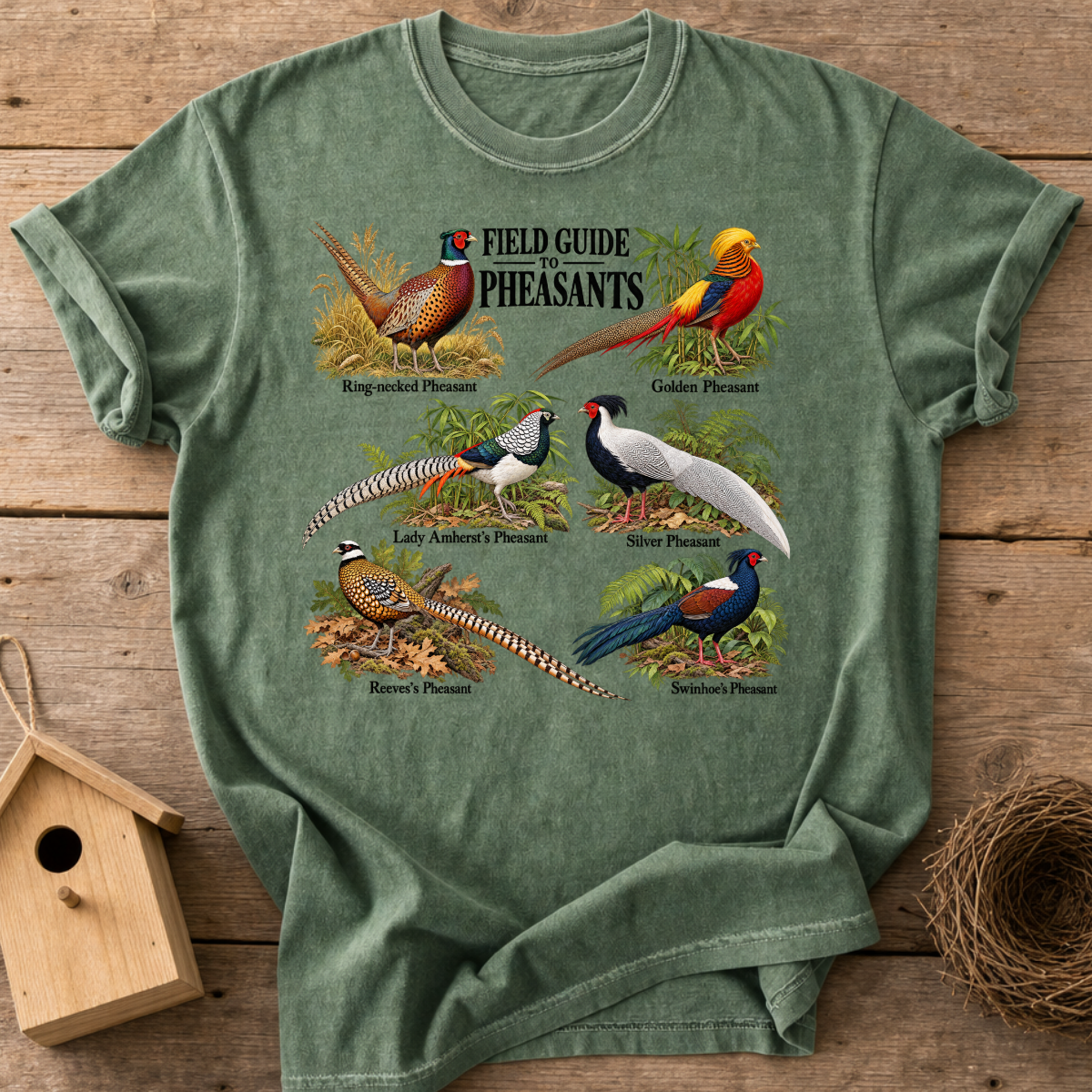 Pheasant Field Guide T-Shirt