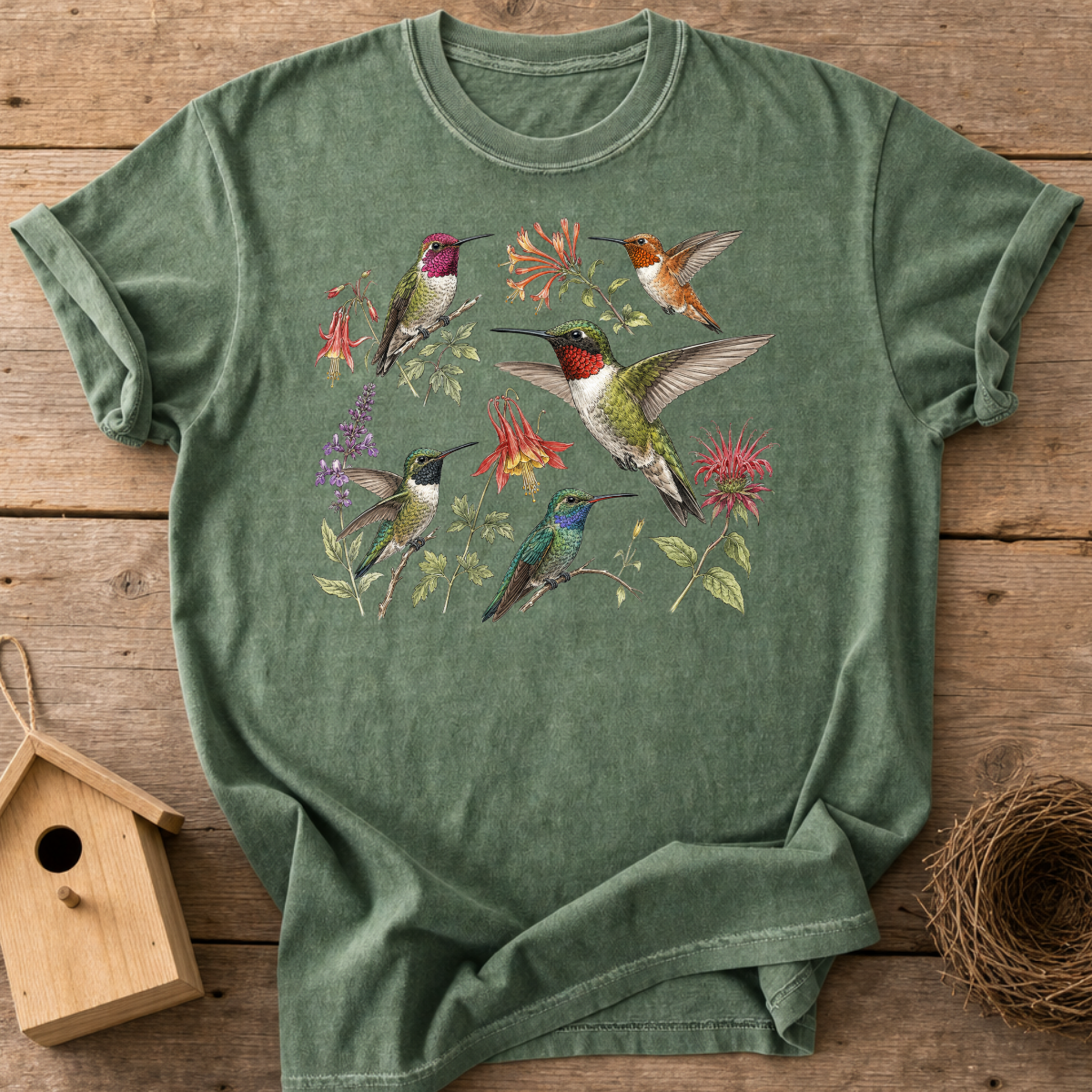 Hummingbirds and Wildflowers T-Shirt
