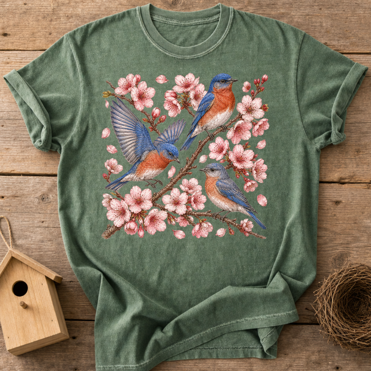 Bluebirds Blossom T-Shirt