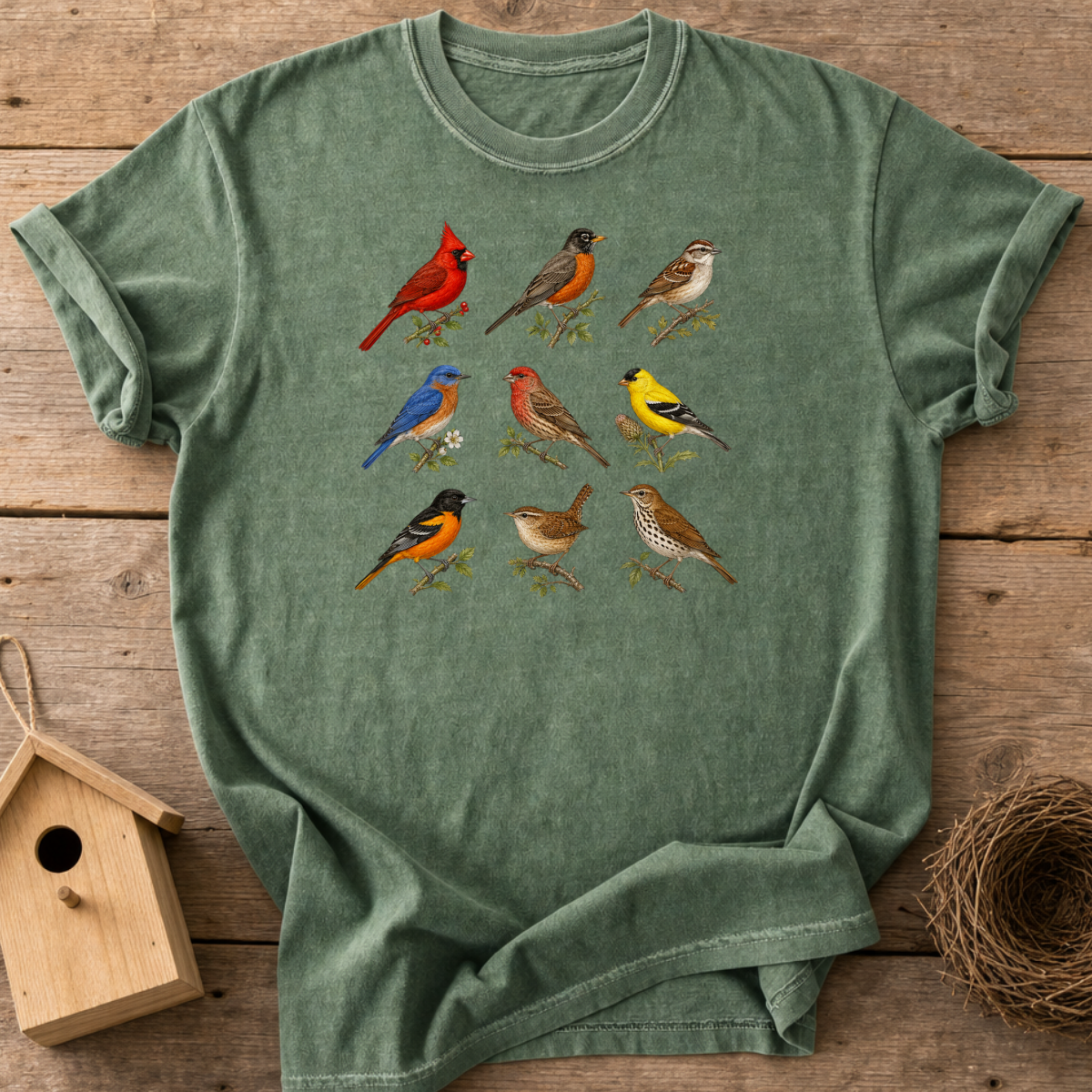 Vintage Bird Chart T-Shirt