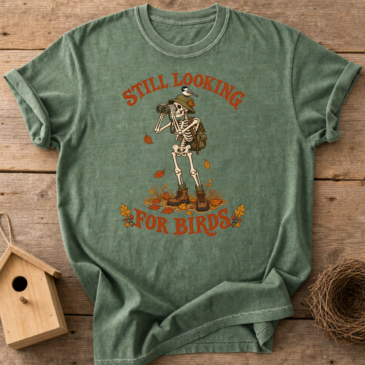 Skeleton Birder T-Shirt