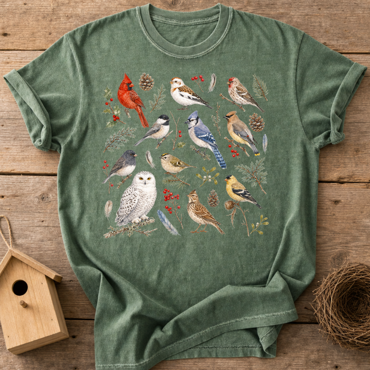 Winter Birds T-Shirt