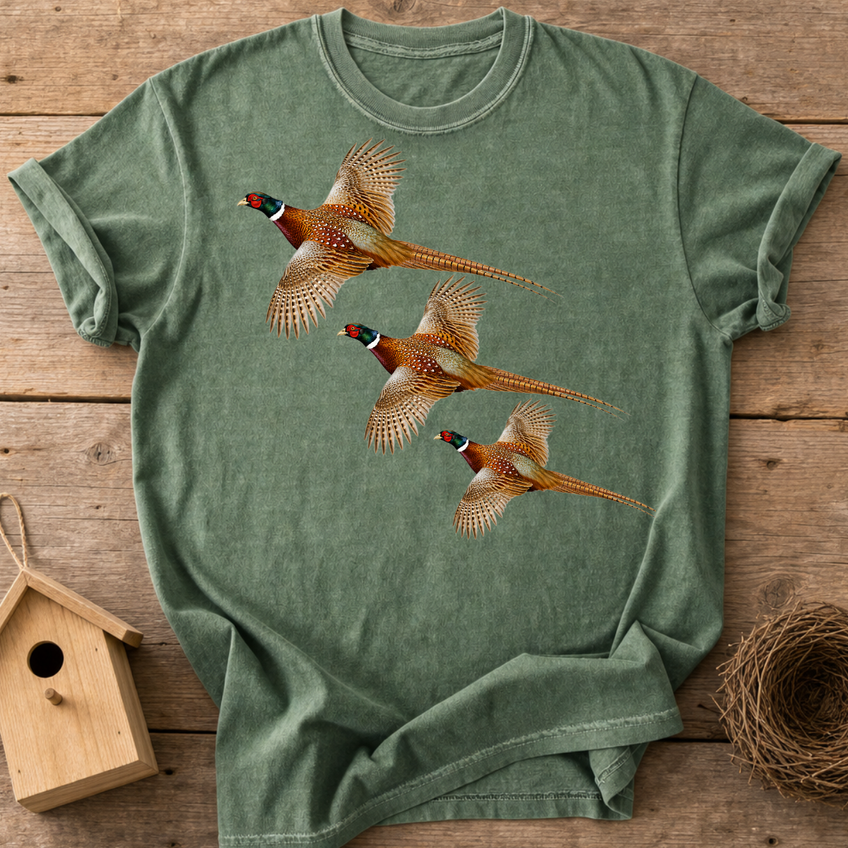 Pheasants In Flight T-Shirt