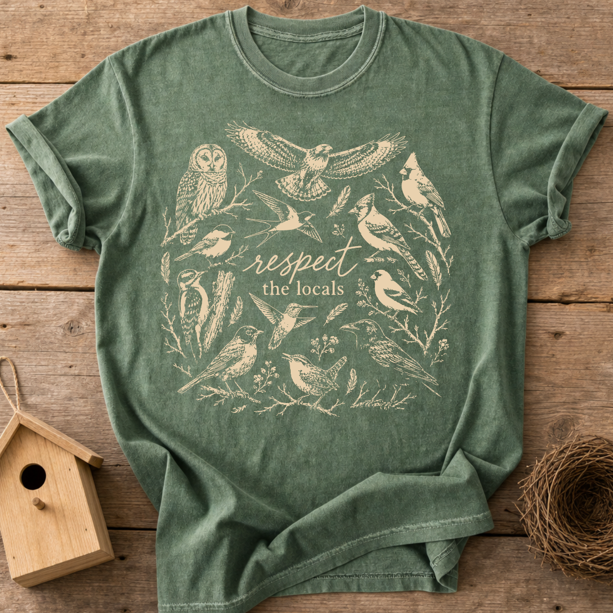 Respect The Locals Birds T-Shirt