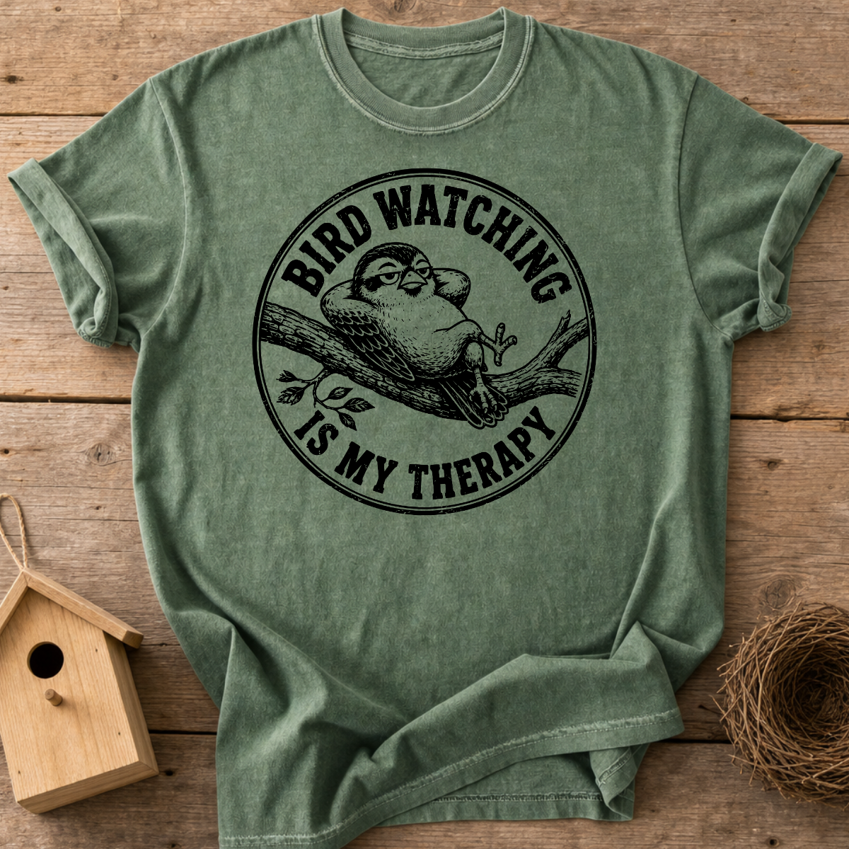 Bird Watching Is My Therapy T-Shirt