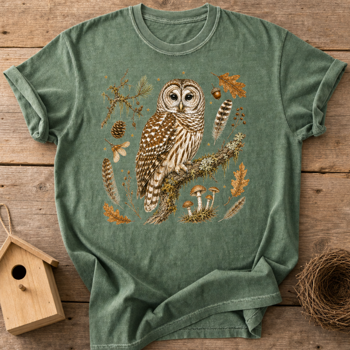 Barred Owl Woodland T-Shirt
