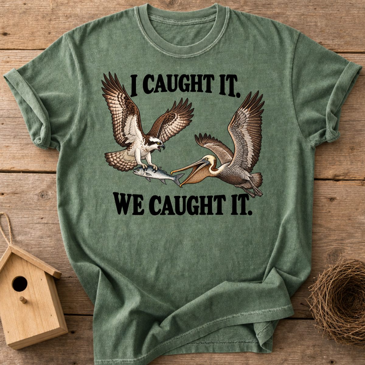 Fish Thief Pelican T-Shirt