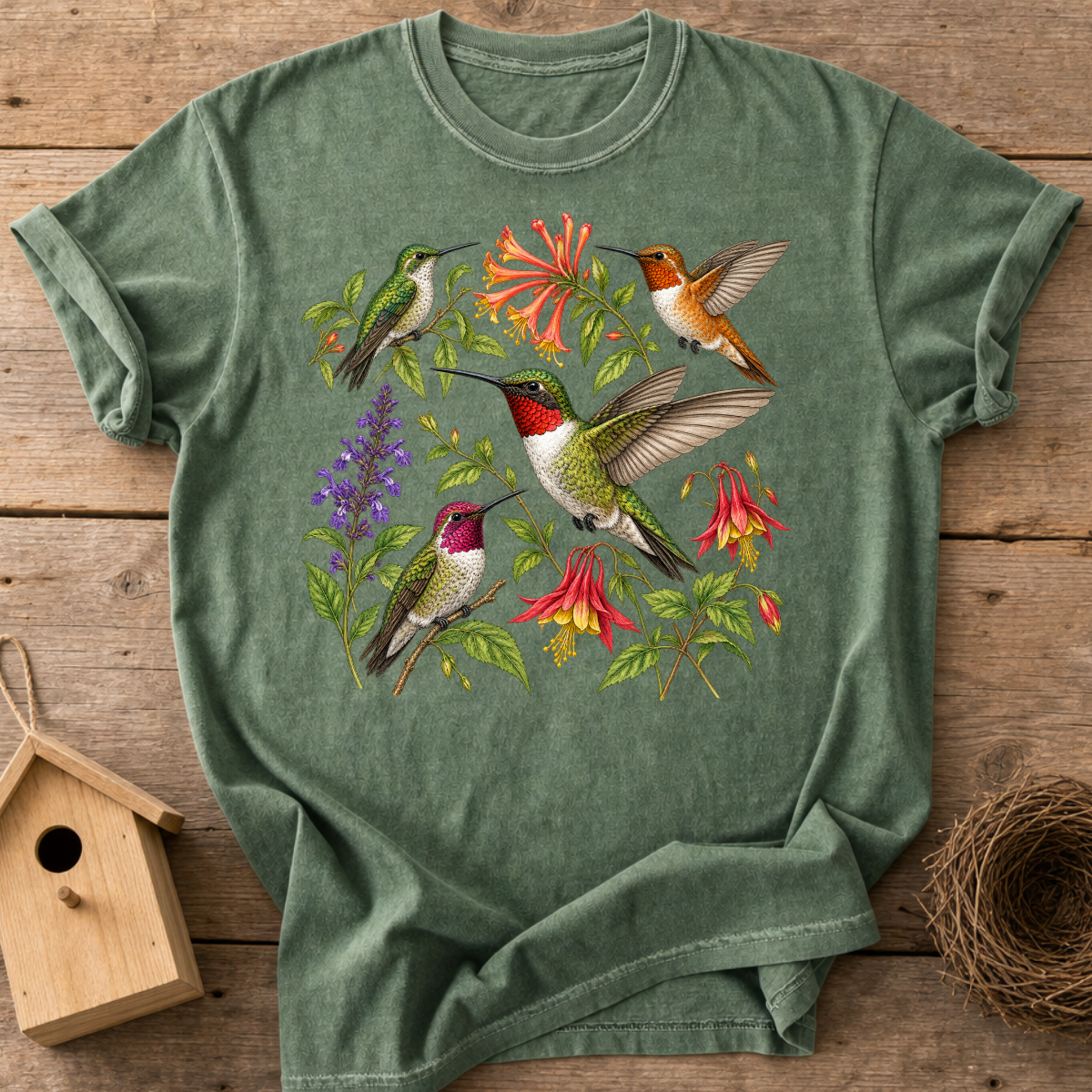 Wildflower Hummingbirds T-Shirt
