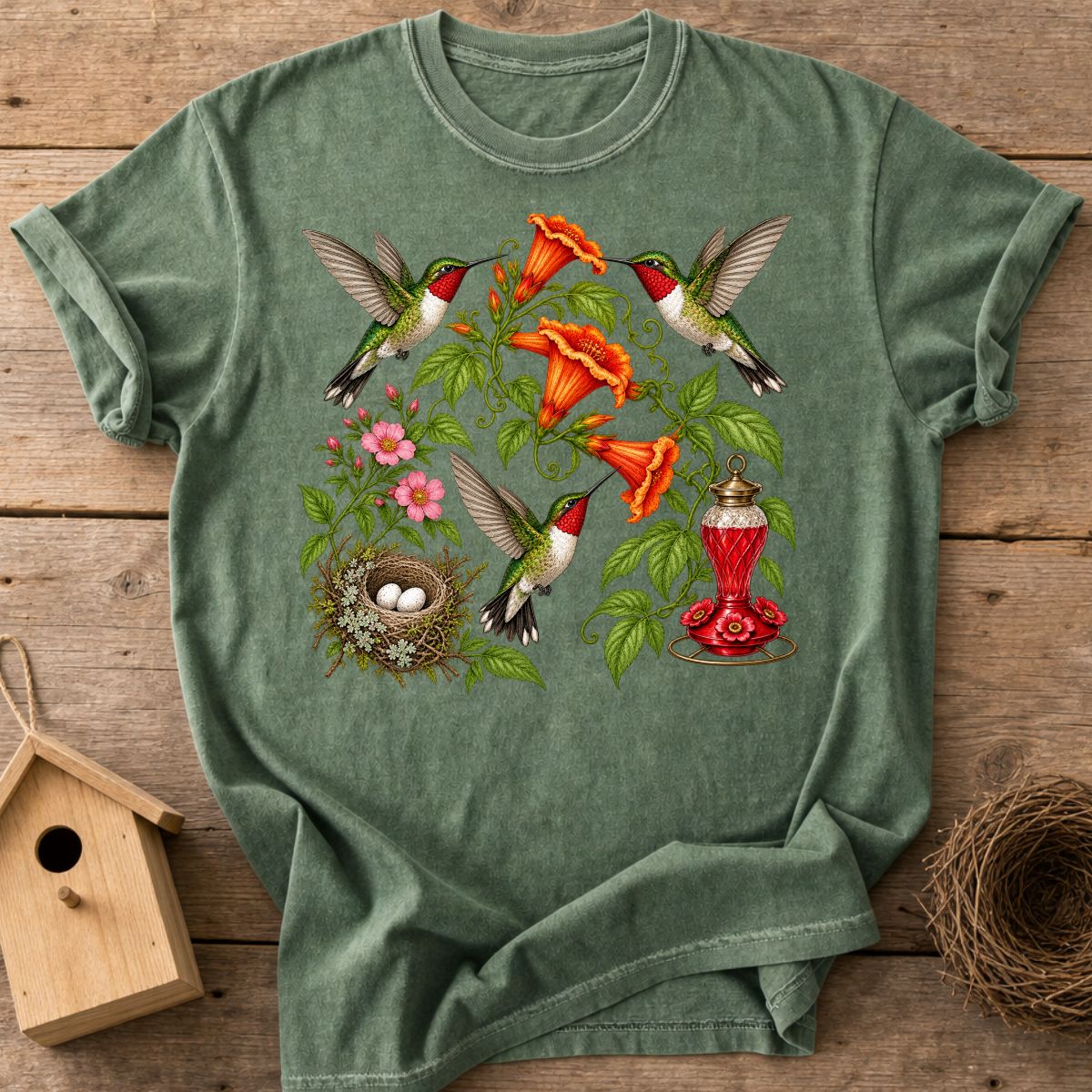 Trumpet Vine Hummingbirds T-Shirt