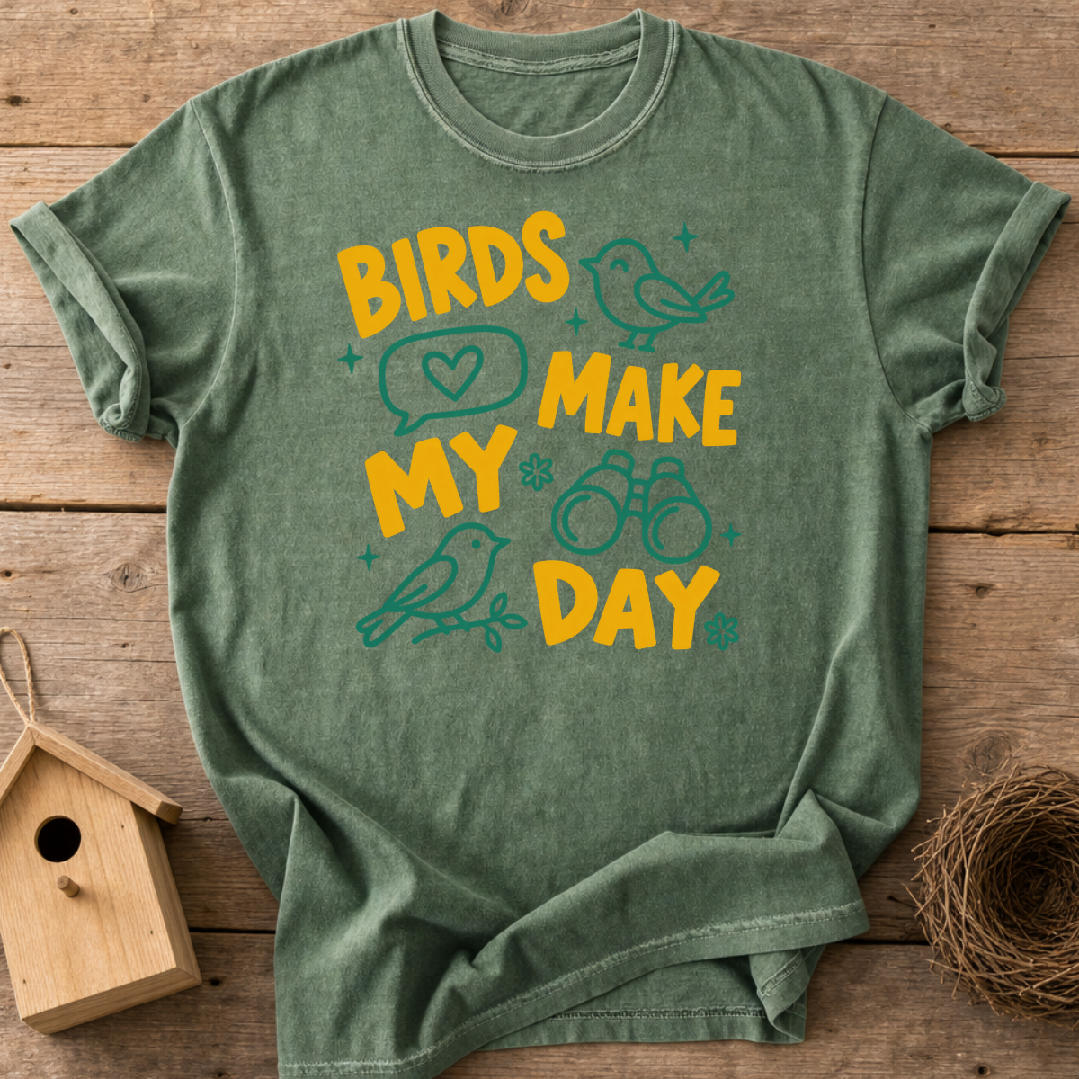 Birds Make My Day T-Shirt