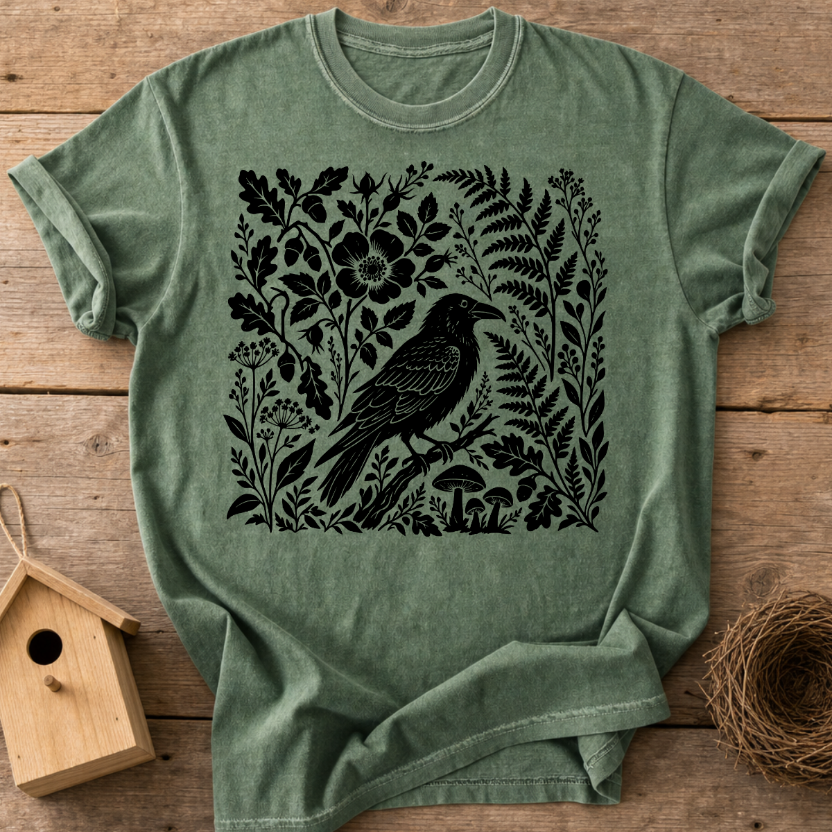 Botanical Raven T-Shirt