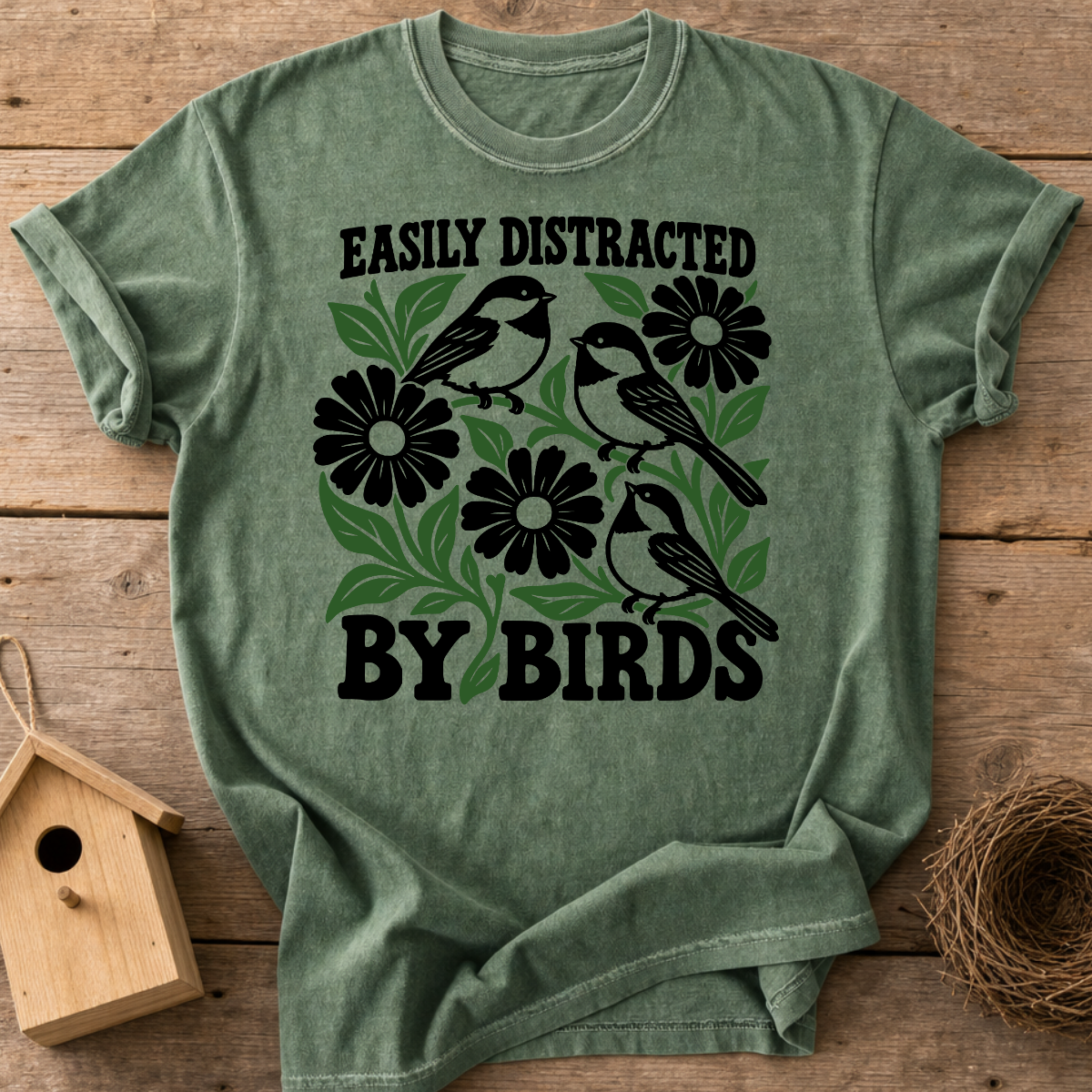 Easily Distracted Birding T-Shirt