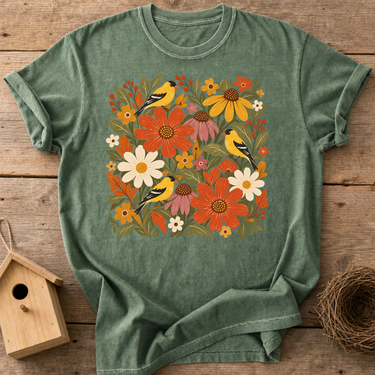 Wildflower Goldfinch T-Shirt