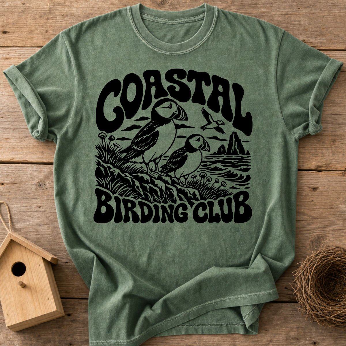 Coastal Puffins T-Shirt