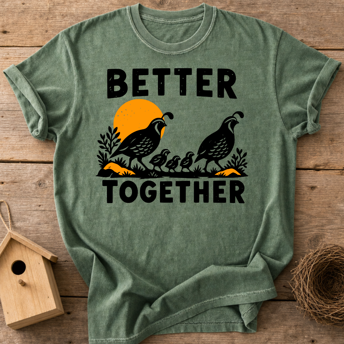 Quail Together T-Shirt