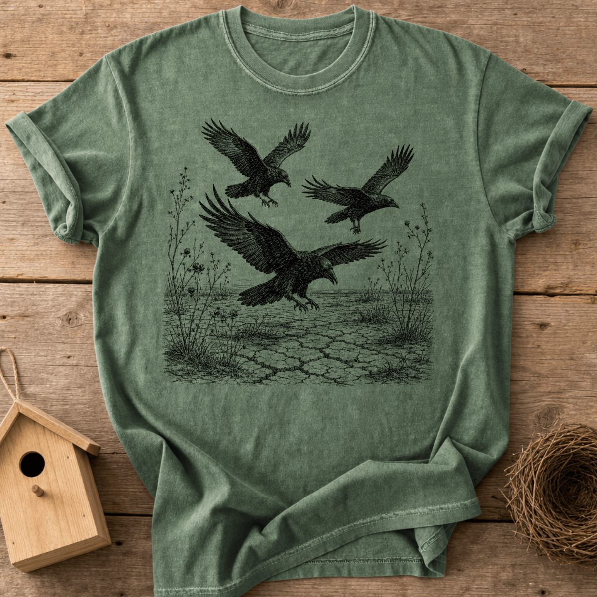 Fall Raven Woodland T-Shirt