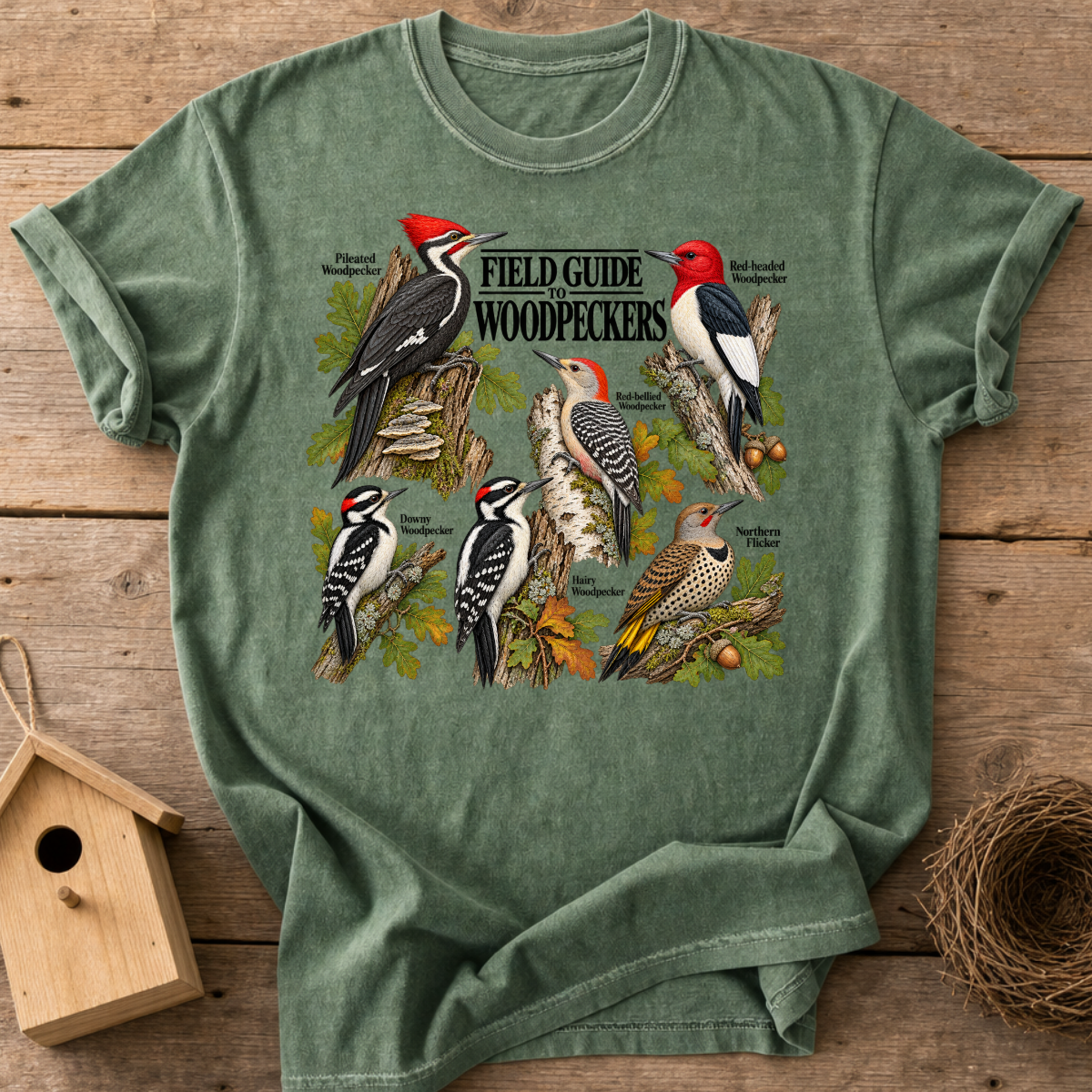 Woodpecker Field Guide T-Shirt