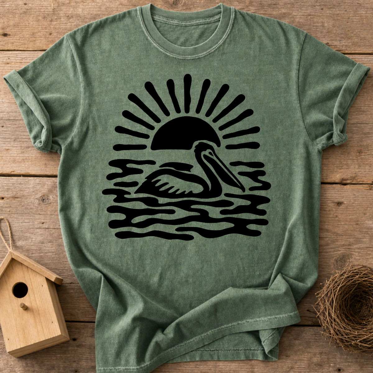 Sunset Pelican T-Shirt