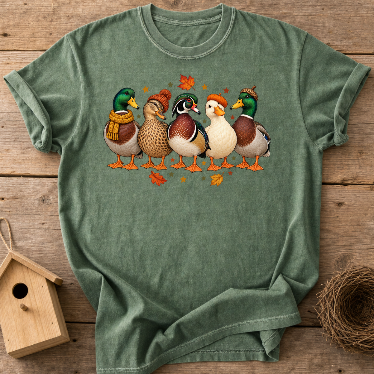Cozy Autumn Ducks T-Shirt