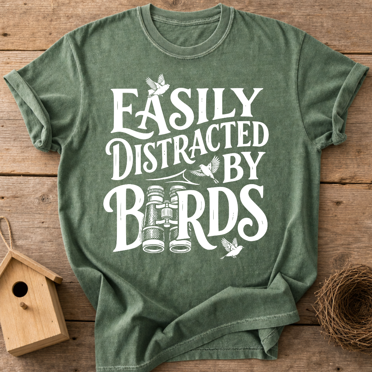 Easily Distracted By Birds T-Shirt