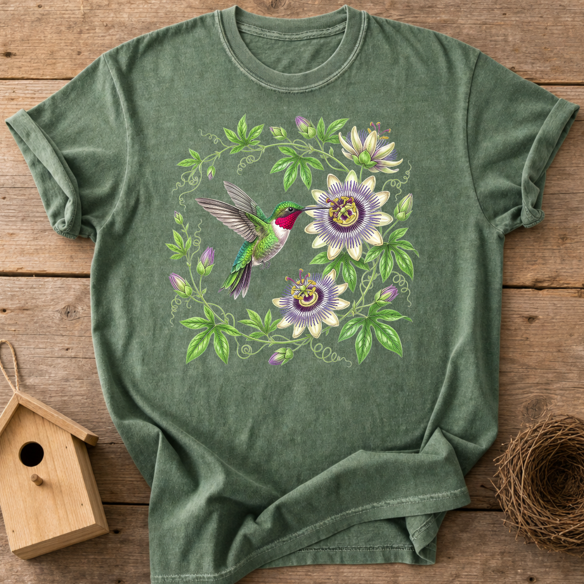 Hummingbird Passionflower T-Shirt