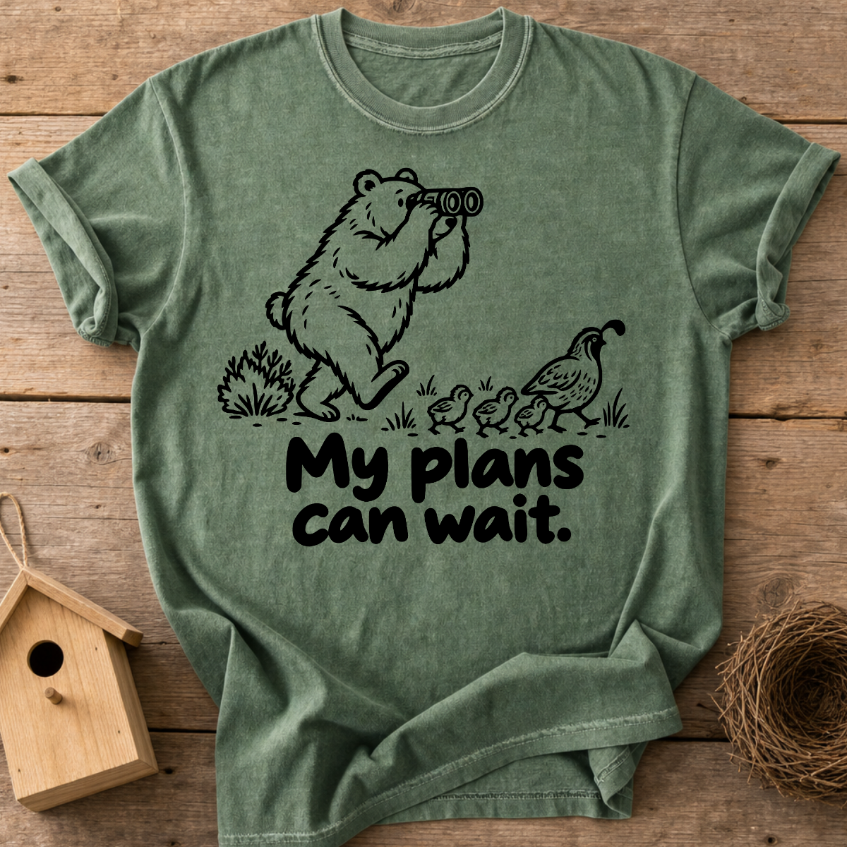 Birding Bear T-Shirt