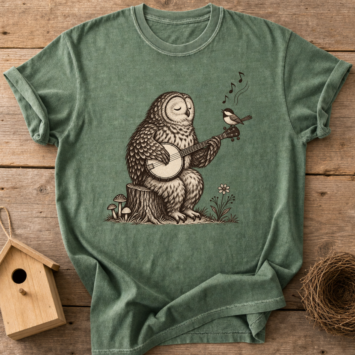 Banjo Owl T-Shirt