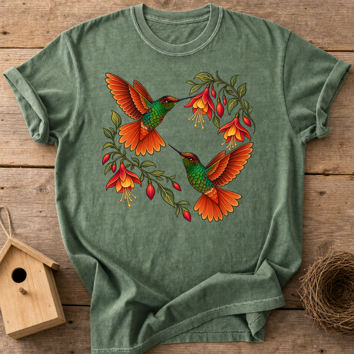 Dancing Rainbow Hummingbird T-Shirt