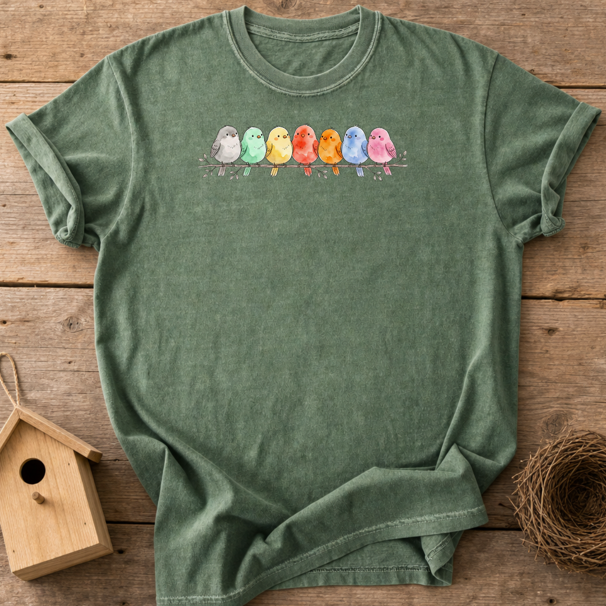 Pastel Birds T-Shirt