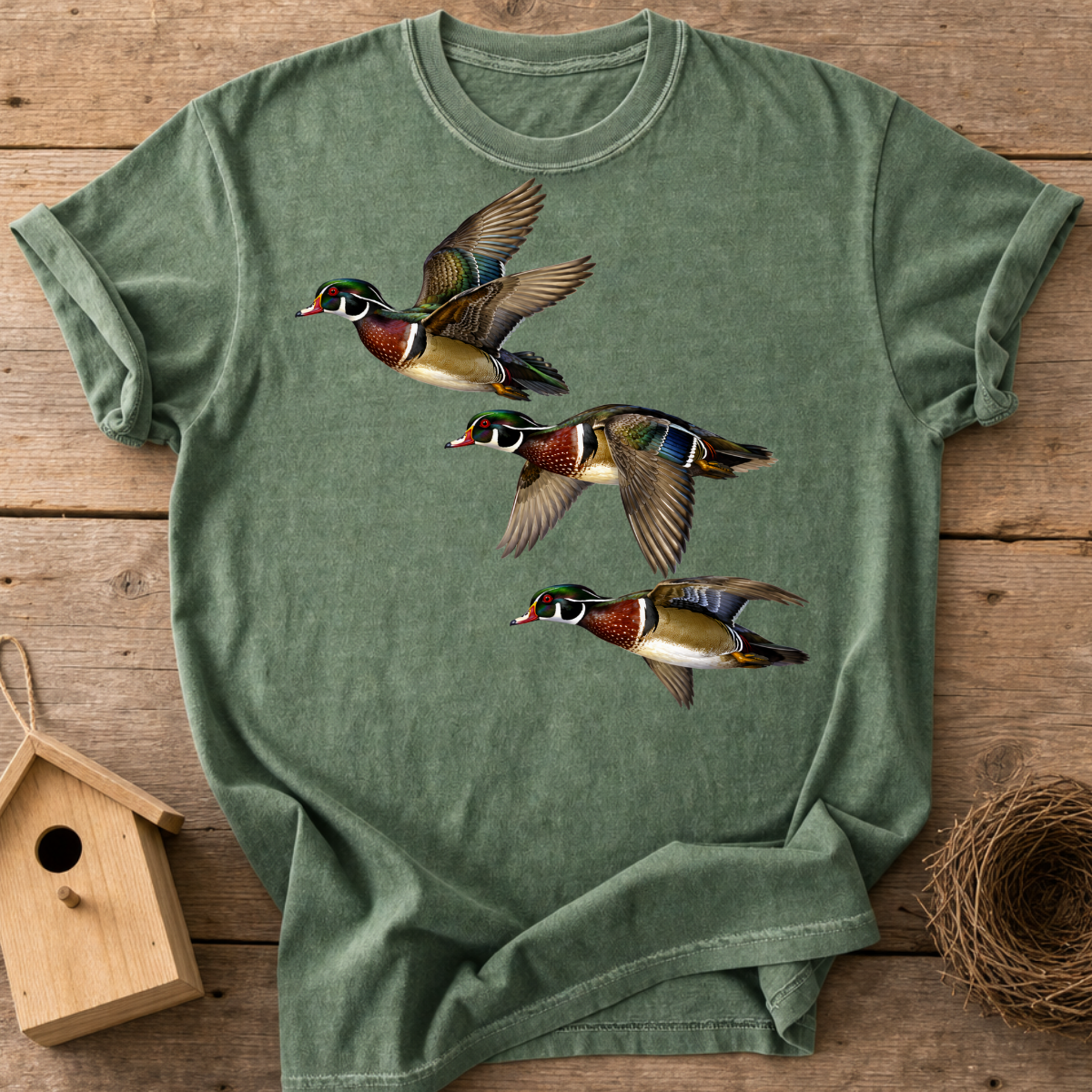 Wood Ducks In Flight T-Shirt