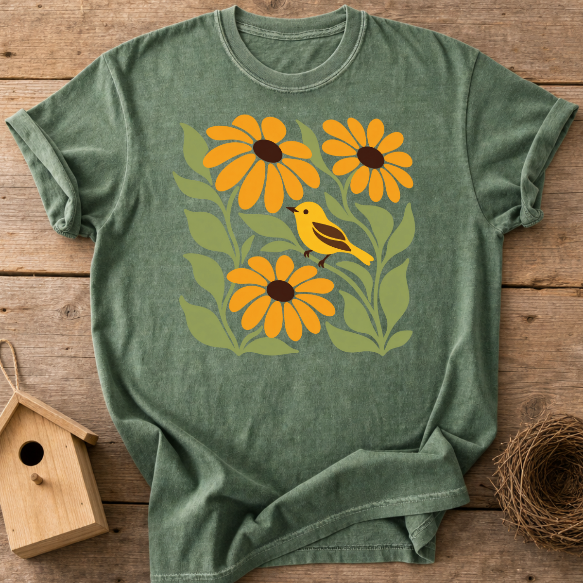 Goldfinch Garden T-Shirt