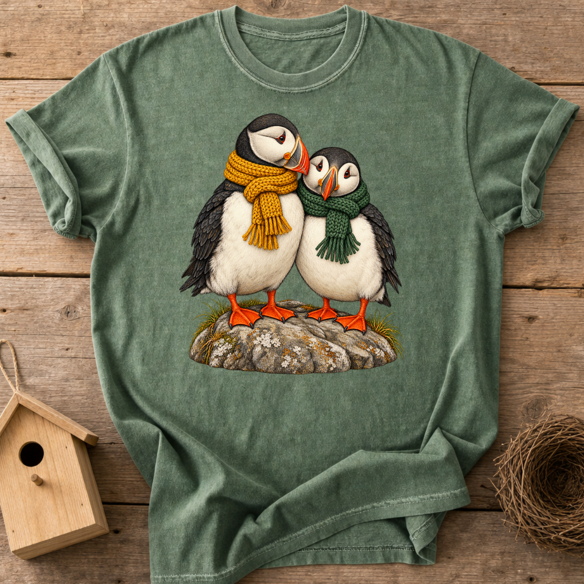 Cozy Puffin Pair T-Shirt