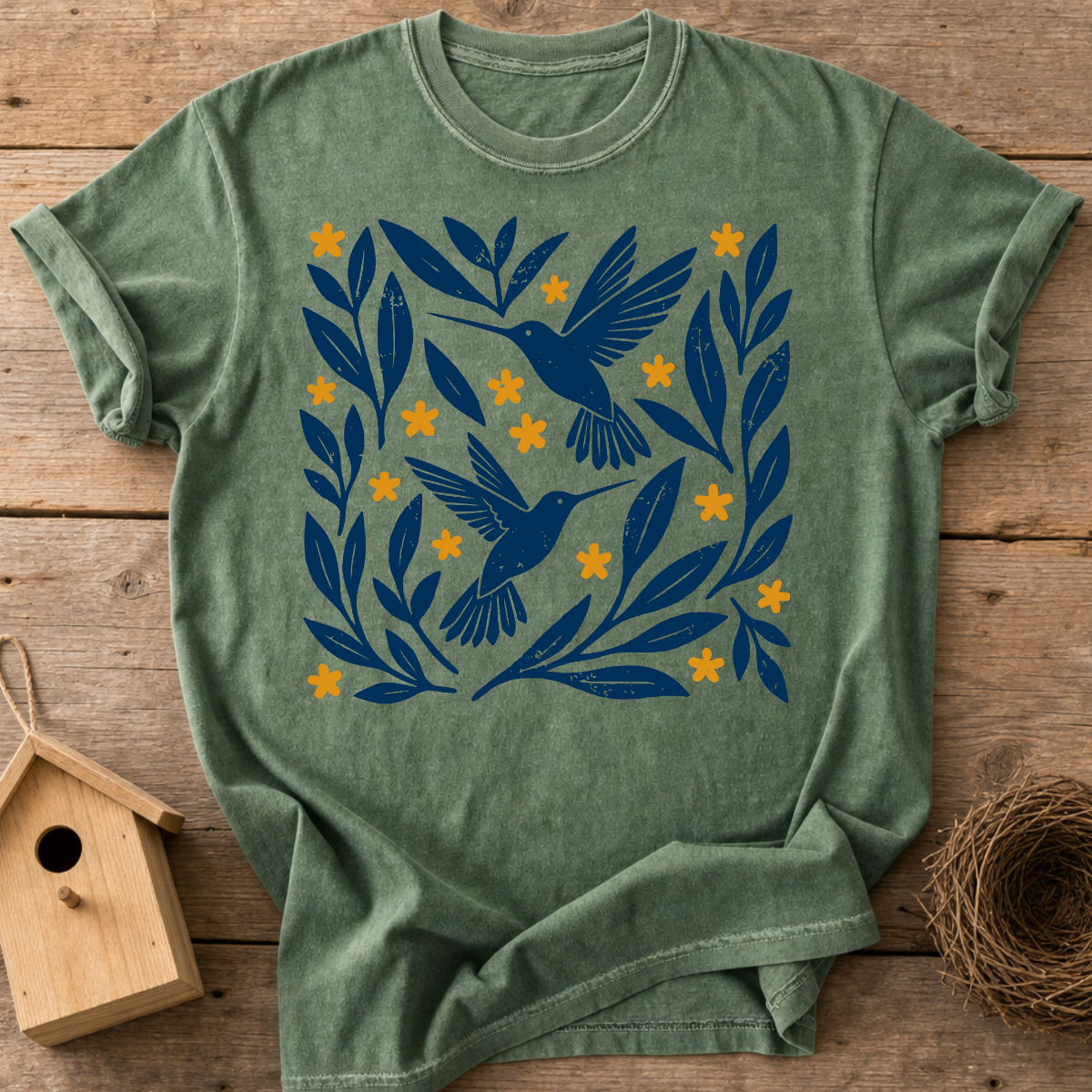 Folk Hummingbirds T-Shirt