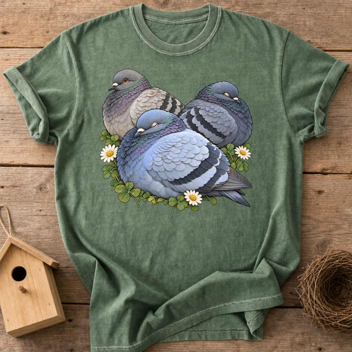 Napping Pigeons T-Shirt