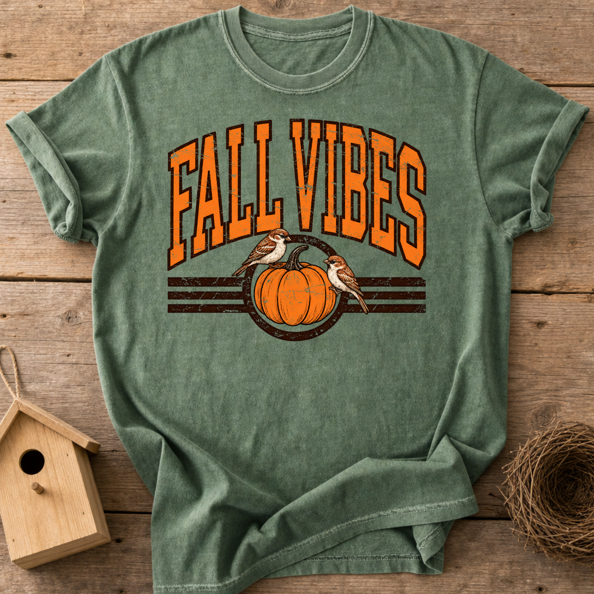 Fall Vibes Bird T-Shirt