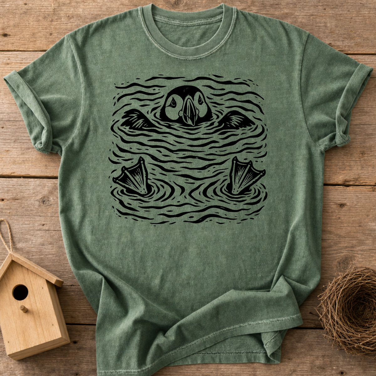Floating Puffin T-Shirt