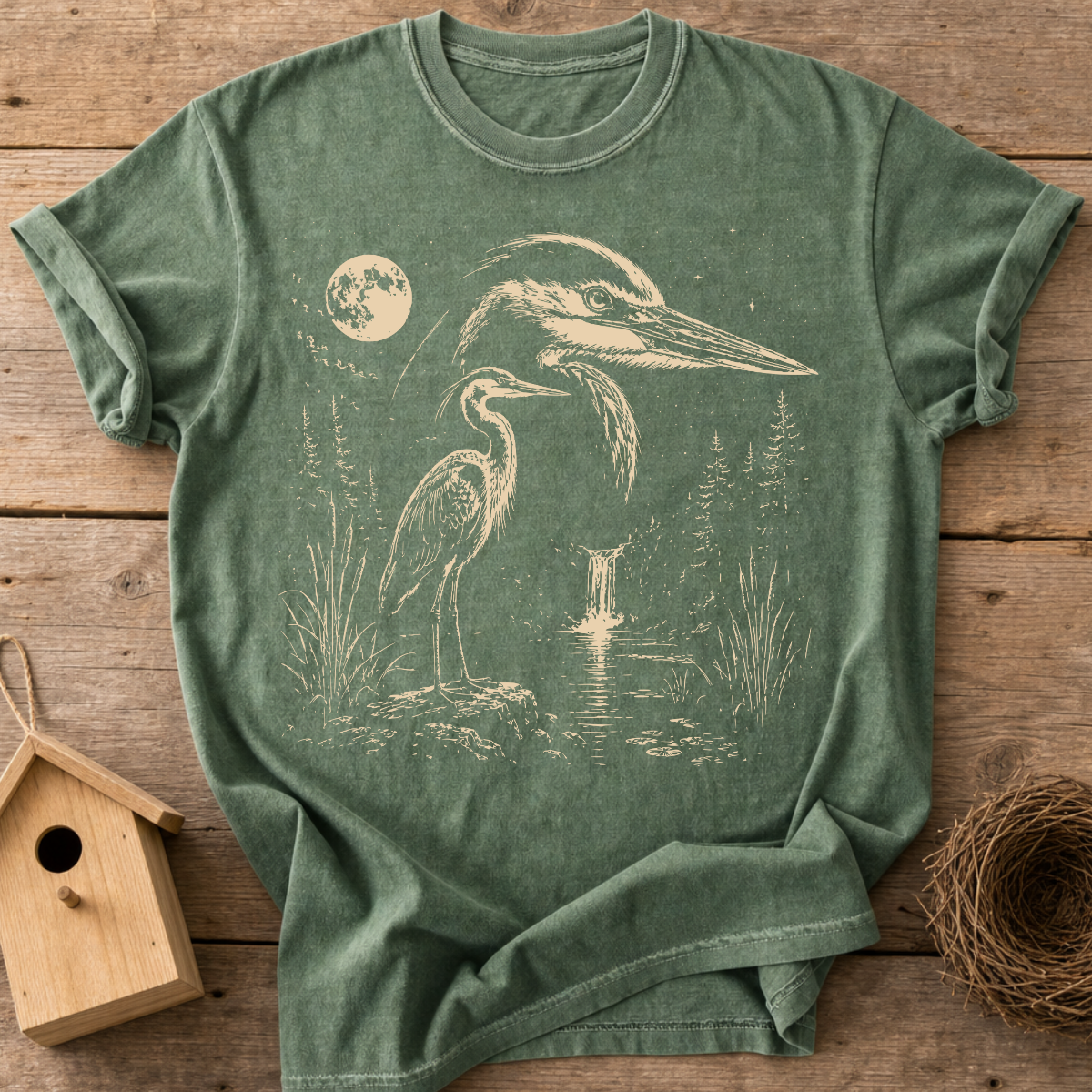 Heron Moon T-Shirt