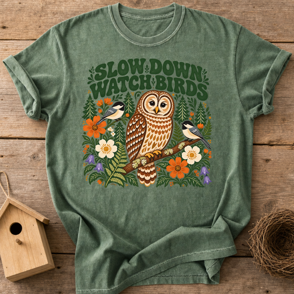 Slow Down Birding T-Shirt