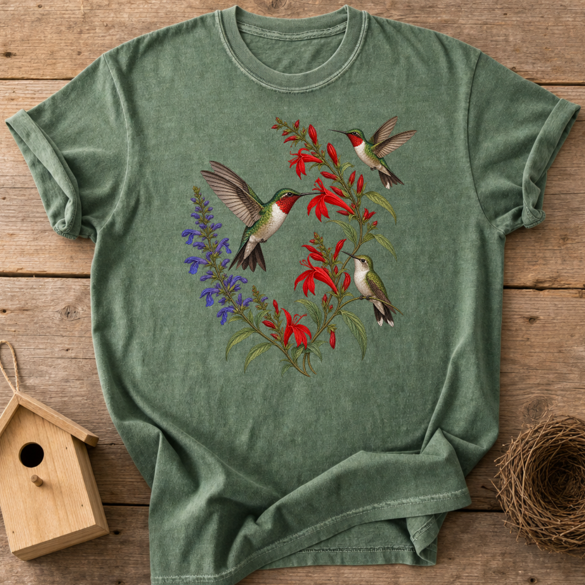 Hummingbird Wildflowers T-Shirt