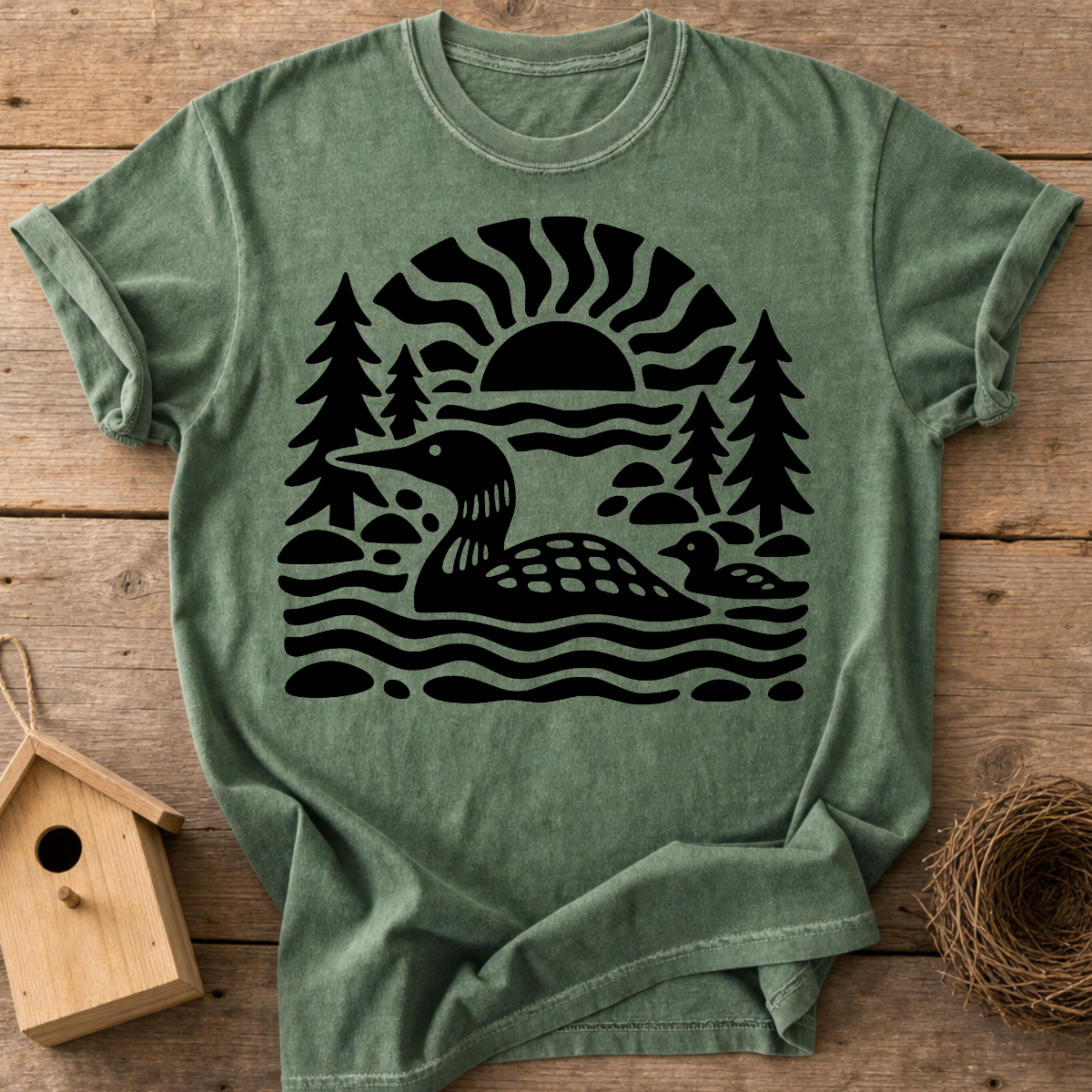 Loon Family Lake T-Shirt