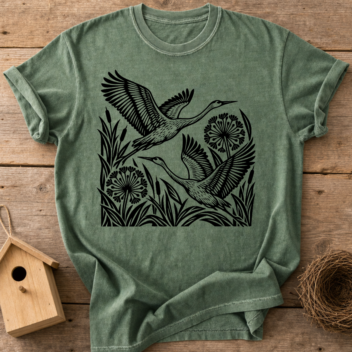 Heron Meadow Flight T-Shirt