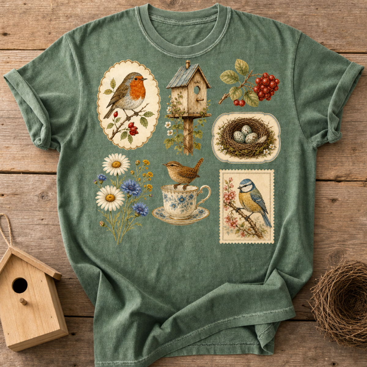 Bird Ephemera T-Shirt